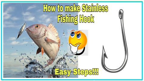 HOW TO MAKE STAINLESS FISHING HOOK AT HOME - YouTube