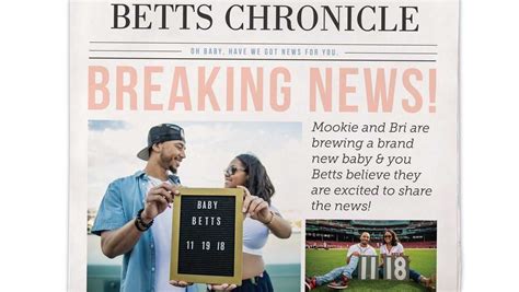 Red Sox star Mookie Betts, girlfriend announce 'Baby Betts' is coming