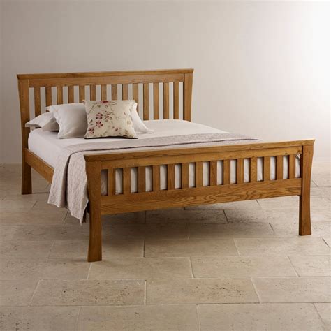 Orrick King Size Bed | Rustic Solid Oak | Oak Furniture Land