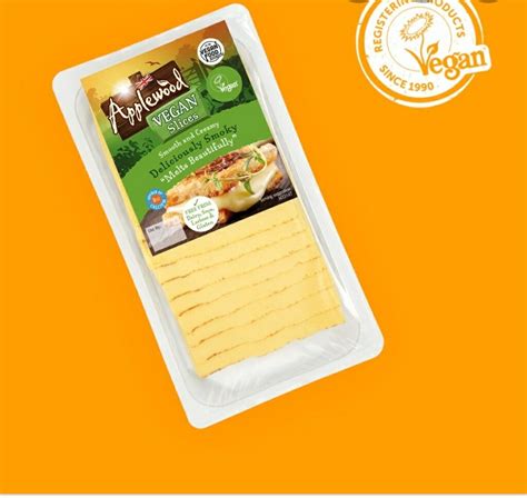 Applewood Vegan Cheese Style Slices 200gm ( frozen )