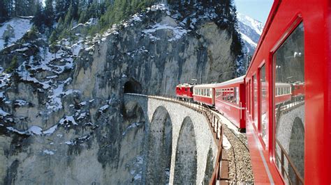 nature, Landscape, Mountain, Snow, Winter, Clouds, Trees, Train ...