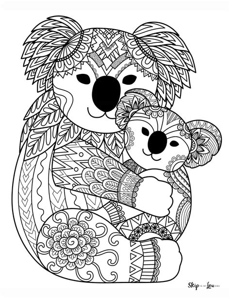 Koala Coloring Pages | Skip To My Lou