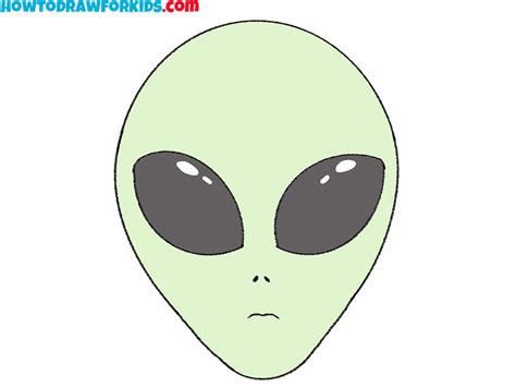 How to Draw an Alien Head - Easy Drawing Tutorial For Kids