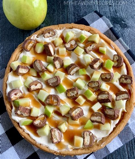 Caramel Apple Dessert Pizza - My Heavenly Recipes