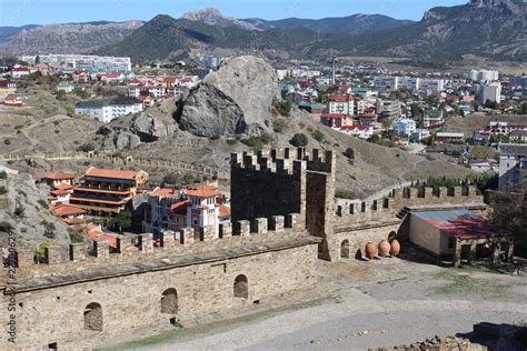 fortress, crimea, Sudak, attraction, Genoese, architecture, landscape, building, old, city ...