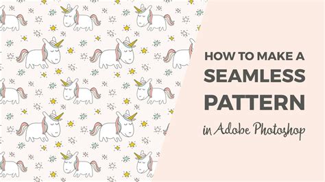 How to make a seamless pattern in Photoshop - @infographie