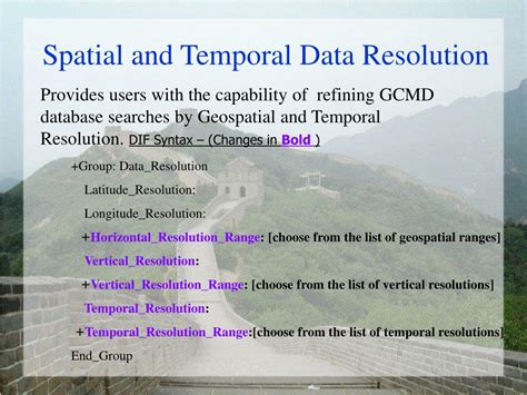 PPT - Temporal and Spatial Resolution Query PowerPoint Presentation, free download - ID:1296850