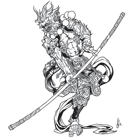 Sun Wukong (Monkey King) | King tattoos, Monkey tattoos, Tattoos with ...