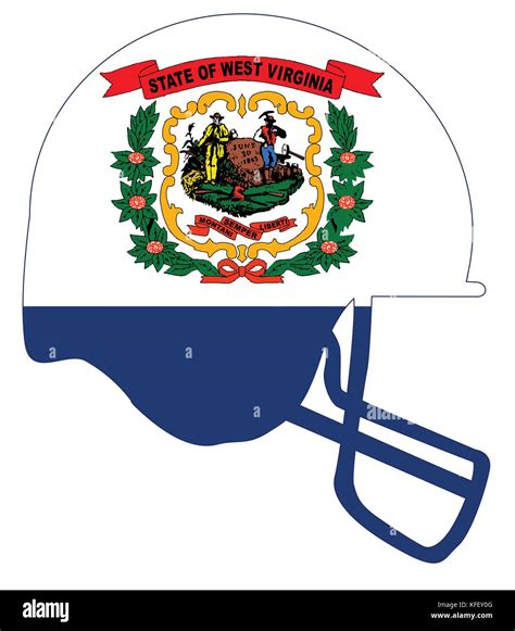 West virginia football helmet Stock Vector Images - Alamy