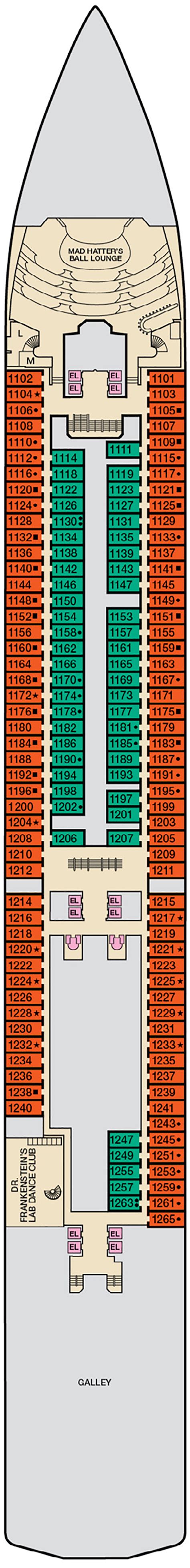 Carnival Miracle Stateroom Floor Plans - floorplans.click