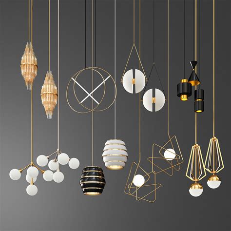 Collection of Pendant Lights 3D model | CGTrader