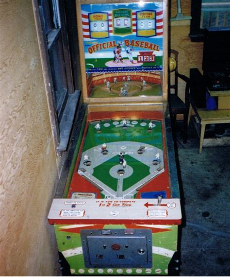 1960 Deluxe Official Baseball "Williams " Pinball Machine | Pinball machine, Pinball, Pinball game