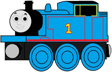 My 1992 Wooden Railway Thomas Drawing! by JonlukevilleTVart on DeviantArt