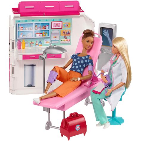 Barbie Care Clinic Ambulance Vehicle 2~in~1 Fun Playset 887961628739 | eBay