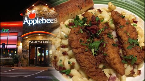 Applebees Four Cheese Mac and Honey Pepper Chicken Tenders Review - YouTube