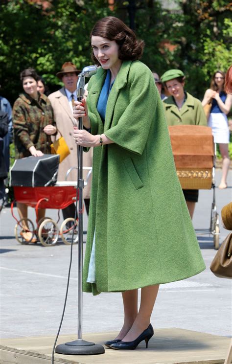 RACHEL BROSNAHAN on the Set of The Marvelous Mrs. Maisel in New York 06/12/2017 – HawtCelebs