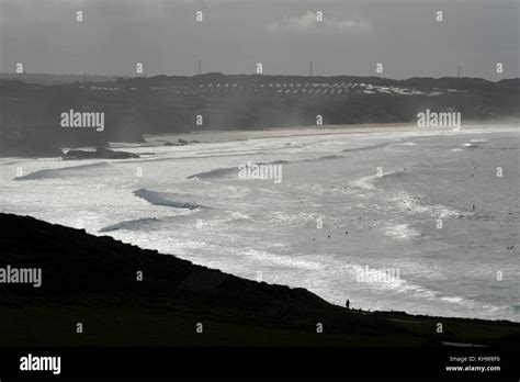 Godrevy Bay Cornwall November 2017 - Views across Godrevy beach famous ...