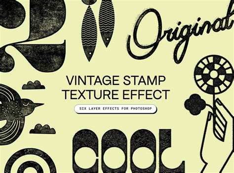 Vintage Stamp Texture effect for Photoshop by mockstar on Dribbble