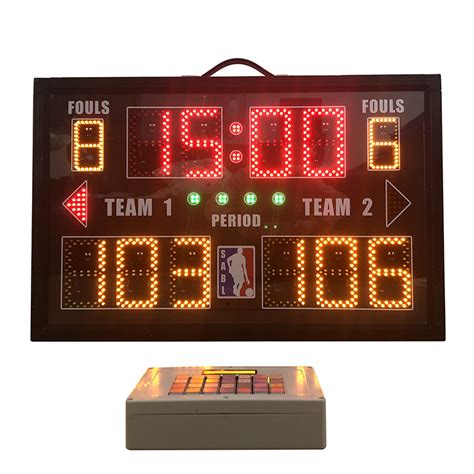 Aluminum Portable Electronic Scoreboard , Baseball Field Scoreboard With Carry Handle