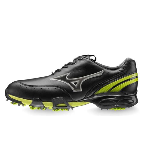 Mizuno Mens Stability Style Golf Shoes (Black/Lime) - Golfonline