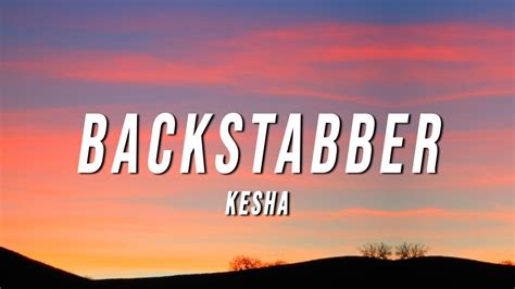 Ke$ha- Backstabber