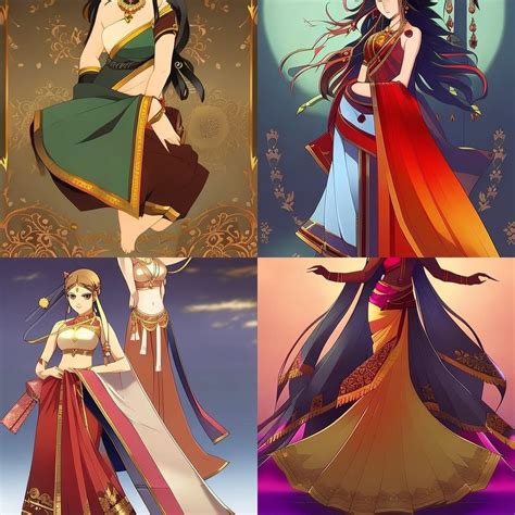 Indian girl anime concept - AI Generated Artwork - NightCafe Creator