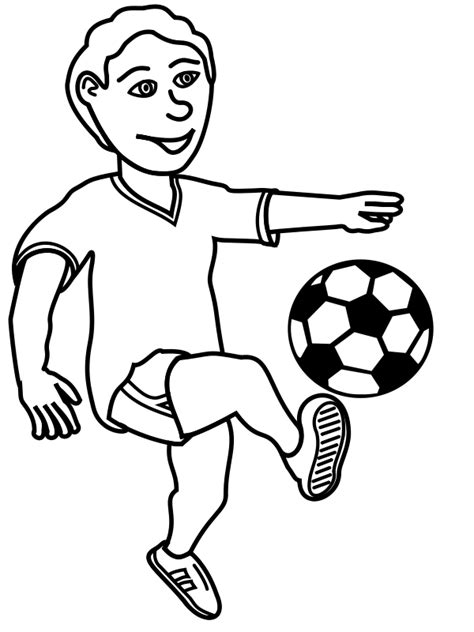 How To Draw A Boy Playing Football : Take note of joint locations. - Memoiro Fasinner