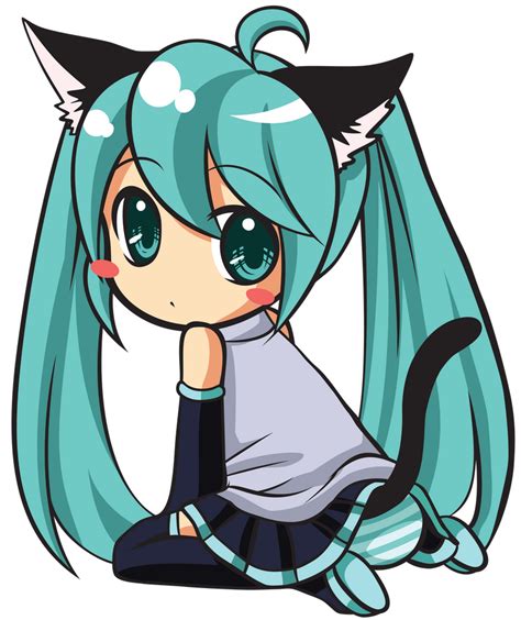 Hatsune Miku Chibi Vector by katsaysmeh on DeviantArt