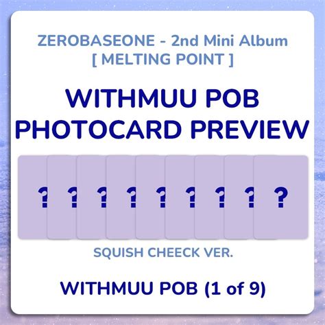 [GO] zb1 melting point withmuu pob zerobaseone album, Hobbies & Toys ...