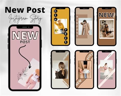 New Post Instagram Story Templates Custom Instagram Story - Etsy