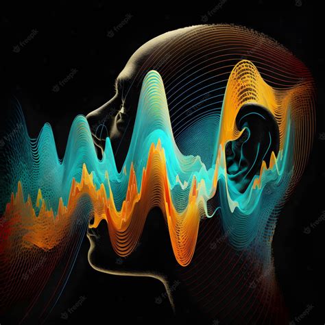 Premium Photo | Transmission of sound sound wave illustration