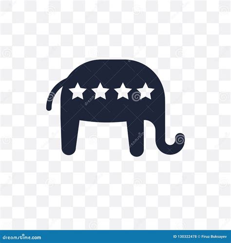 Elephant Republican Symbol Transparent Icon. Elephant Republican Editorial Stock Photo ...