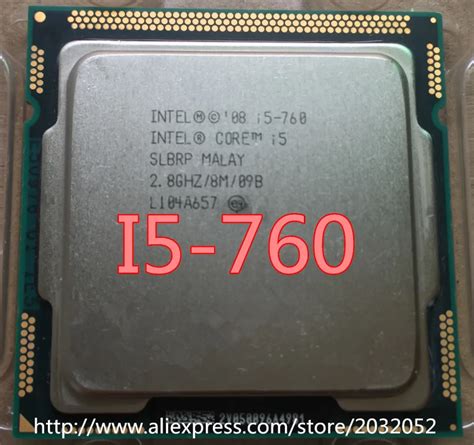 Intel Core i5 760 İşlemci 2.8 GHz 8MB önbellek soketi LGA1156 45nm masaüstü i5 760 CPU|i5 760 ...