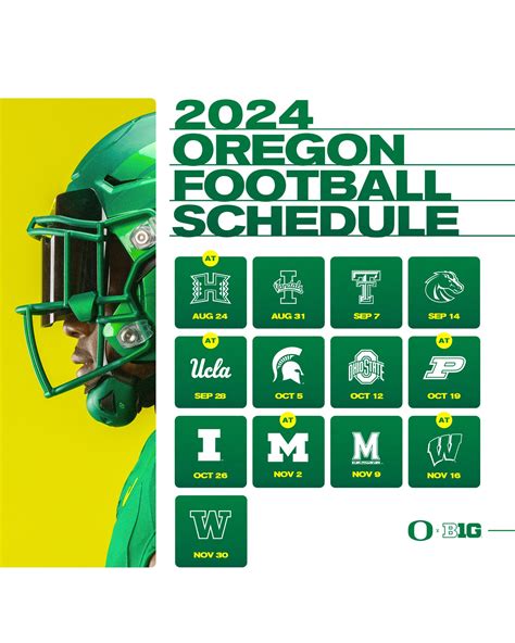 Oregon Ducks Schedule 2024 - Fara Oralla