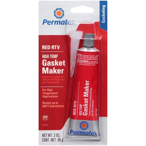 Reviews for Permatex 3 oz. High-Temp Red RTV Silicone Gasket Maker | Pg ...