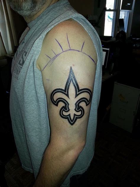 New Orleans Saints Logo Tattoos