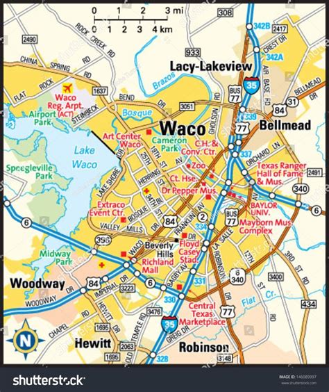 Image result for waco tx city map | Waco, Waco texas, City map