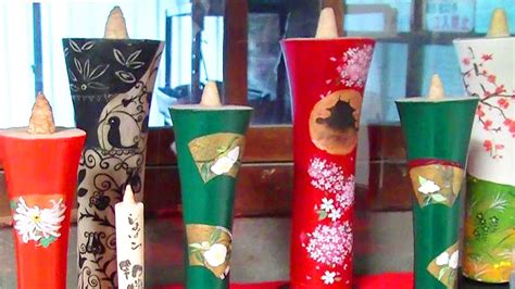 Beautiful Japanese traditional candles - YouTube