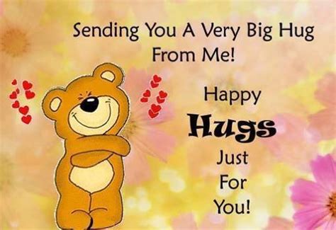 Sending you a hug quotes cute quote hug friendship quotes | Happy hug ...