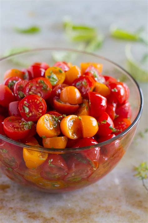 Herbed Tomato Salad - Easy Side Dish - Taste and Tell