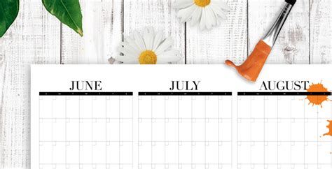 Summer calendar printable with bucketlist – House Mix