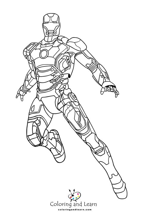 Iron Man Coloring Pages (FREE) (2024) - Coloring and Learn