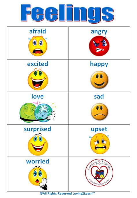 Feelings pictures and cards | Feelings chart, Emotion words, Kids feelings