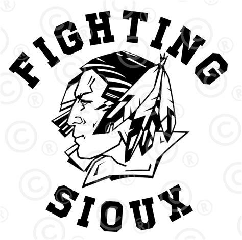 UND Fighting Sioux University Logo SVG and PNG Files - Etsy