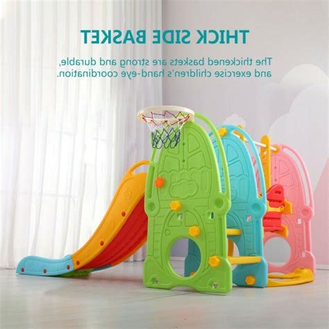 Plastic Swing Sets Slide Kids Playground Outdoor Backyard