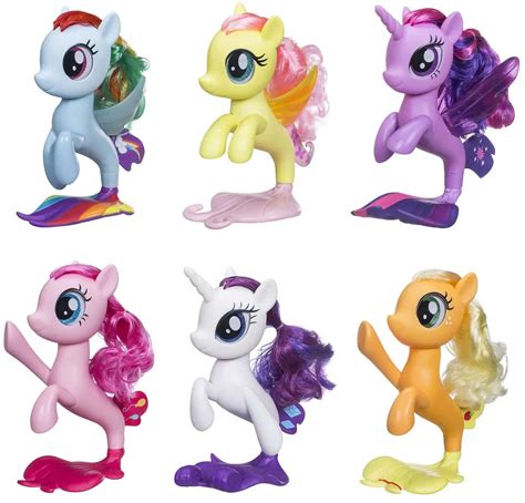 My Little Pony The Movie Mane 6 Seapony Figure 6-Pack Hasbro Toys - ToyWiz