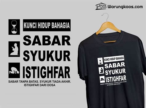 Kaos Dakwah Islami Desain Keren - Warung Kaos