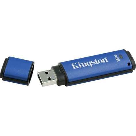 Kingston Data Traveler AES Encrypted Vault Privacy 16GB 256Bit USB 3.0 ...