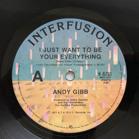 Andy Gibb - I Just Want To Be Your Everything (1977, Vinyl) | Discogs