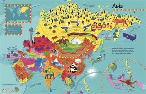 Collins Children's Asia Wall Map by Collins - The Map Shop